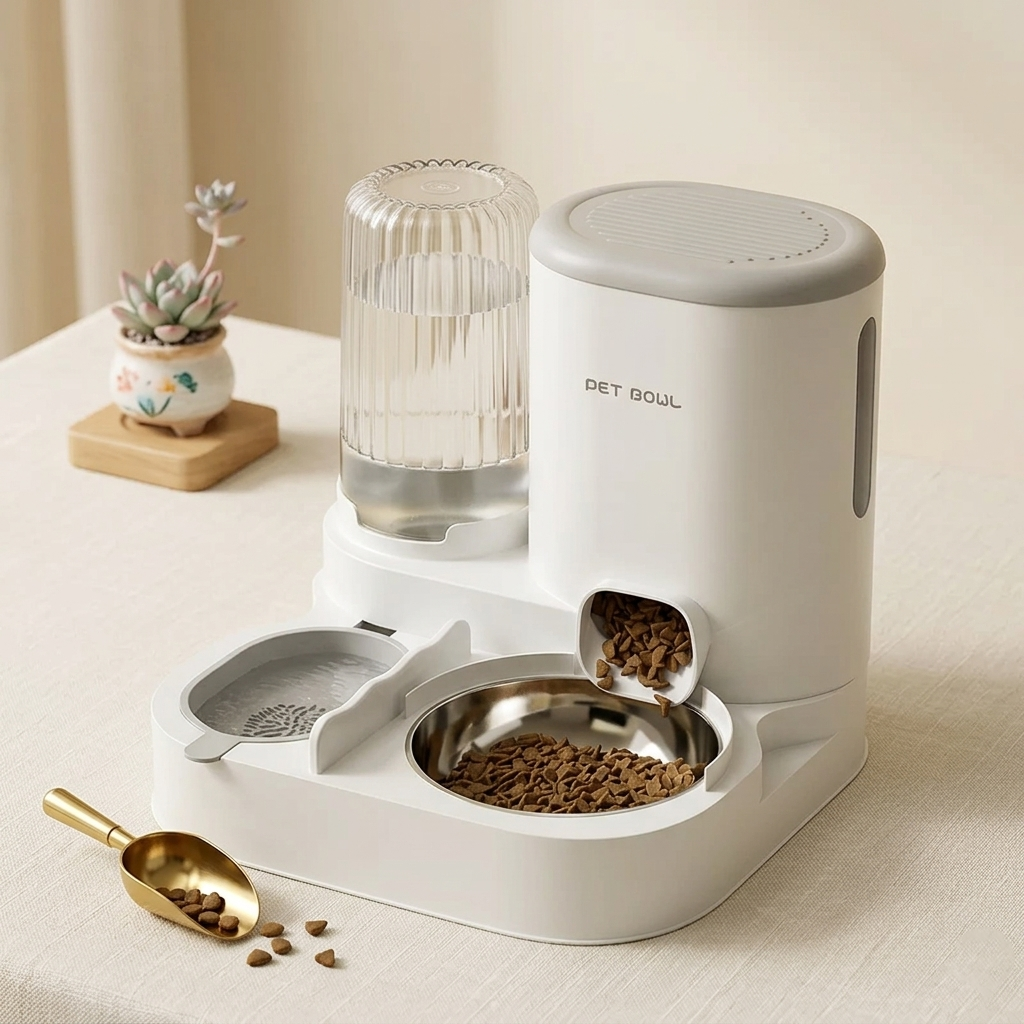 Automatic Pet Feeder with Water Dispenser