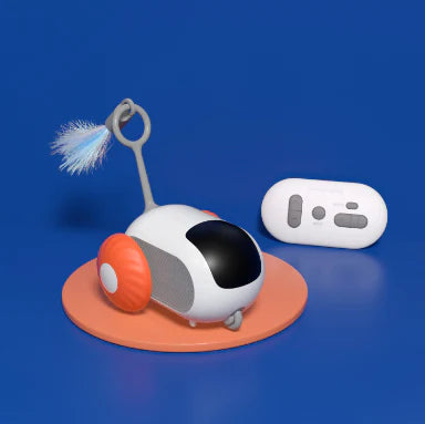 Remote Control Interactive Cat Car Toy USB Charging Chasing Automatic.