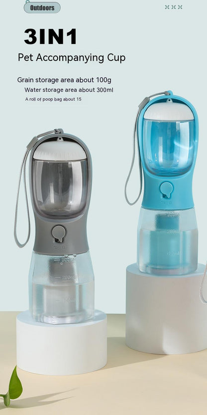 Dog Water Cup Drinking Food Garbage Bag Three-in-one .