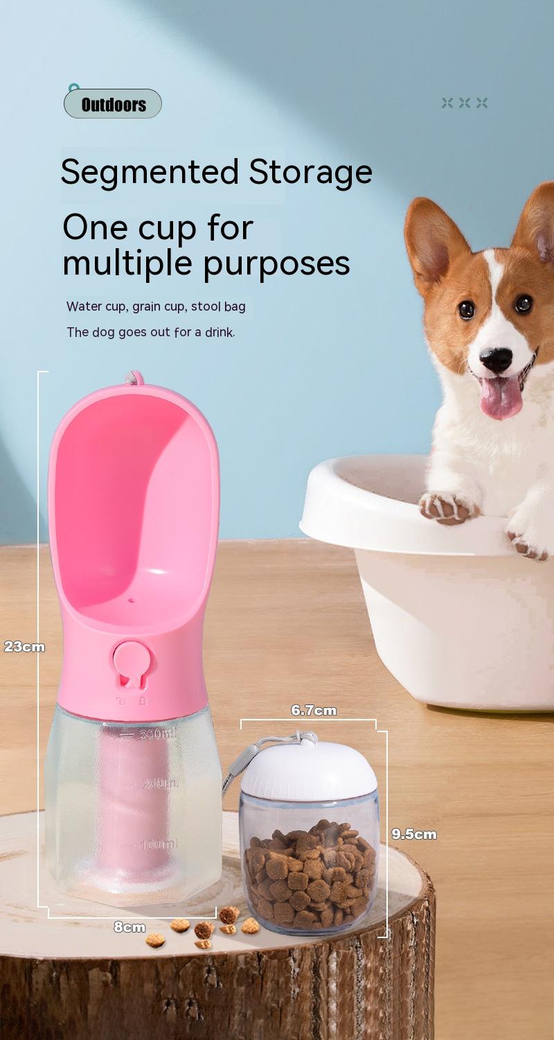 Dog Water Cup Drinking Food Garbage Bag Three-in-one .
