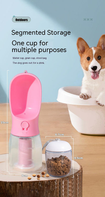 Dog Water Cup Drinking Food Garbage Bag Three-in-one .