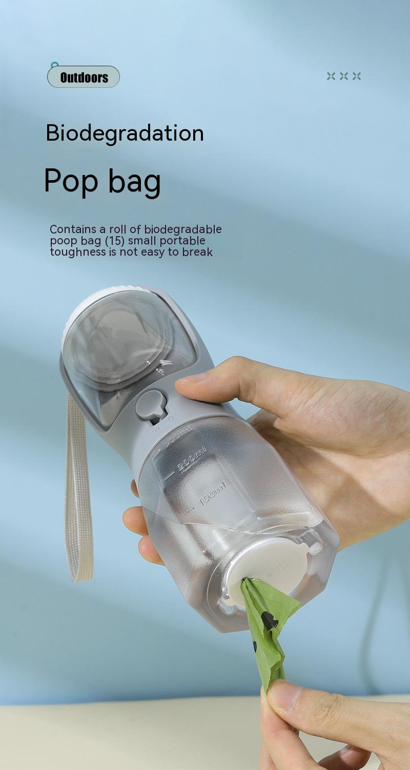 Dog Water Cup Drinking Food Garbage Bag Three-in-one .