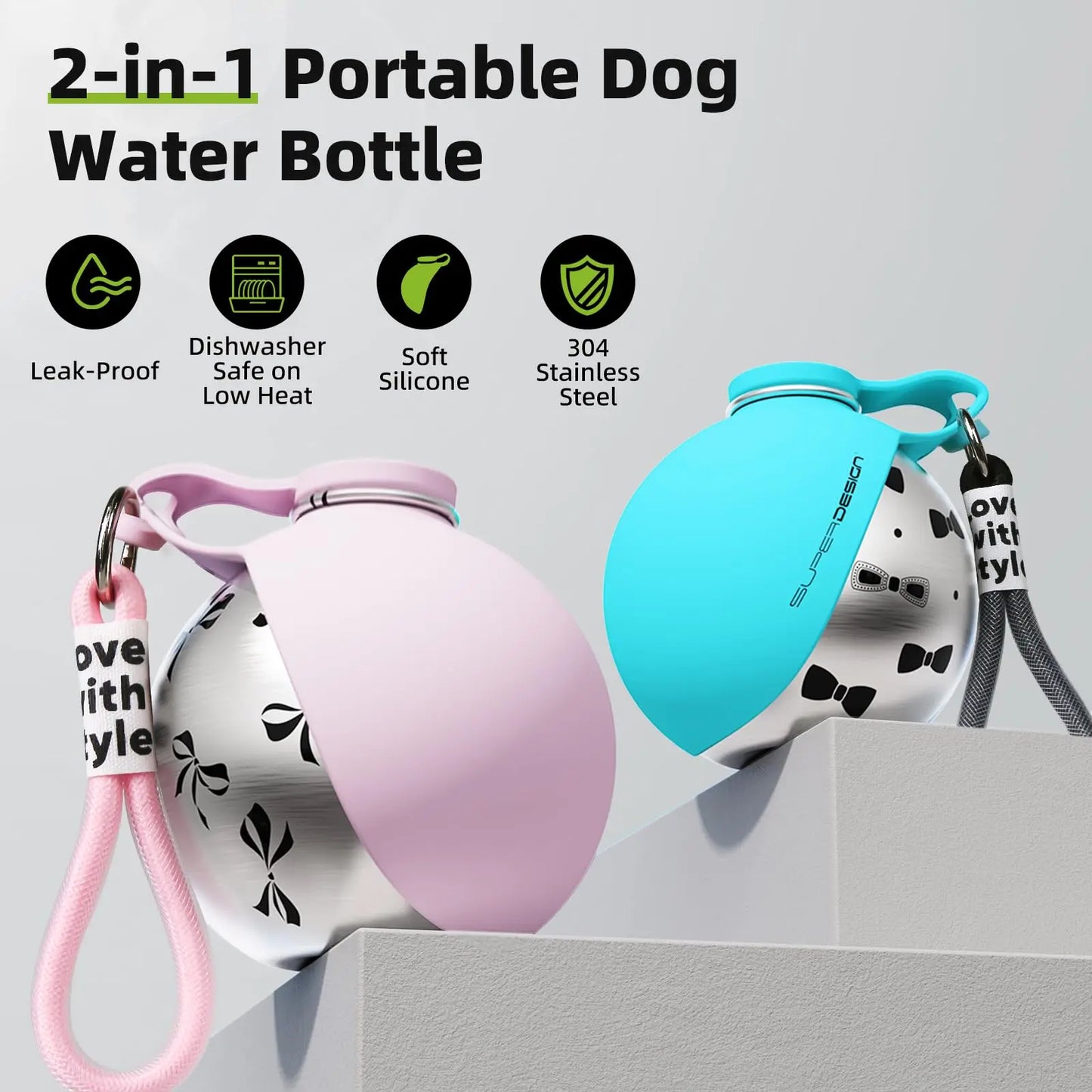 Portable Dog Water Bottle for Small Dogs