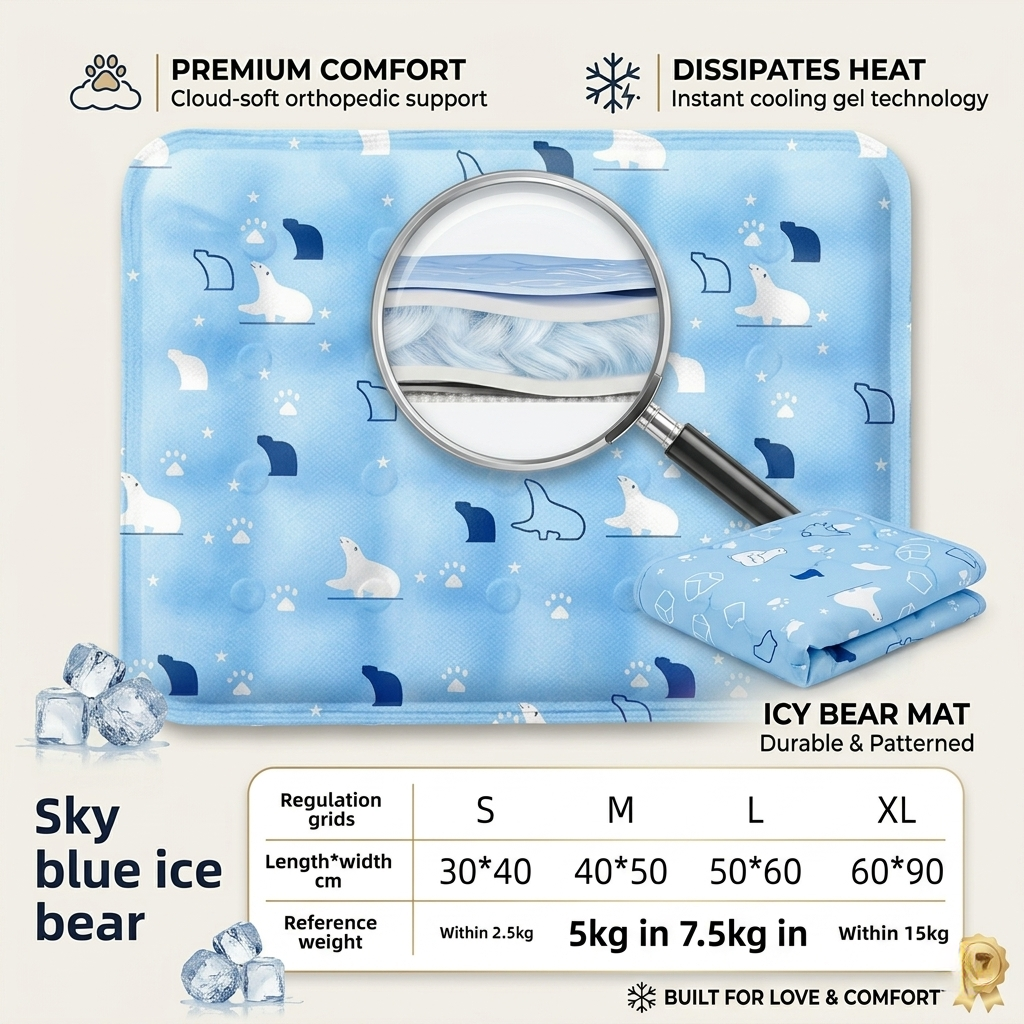 Premium Self-Cooling Pet Mat