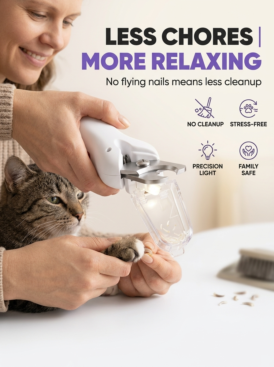 Electric Pet Nail Clipper with Nail Glainder