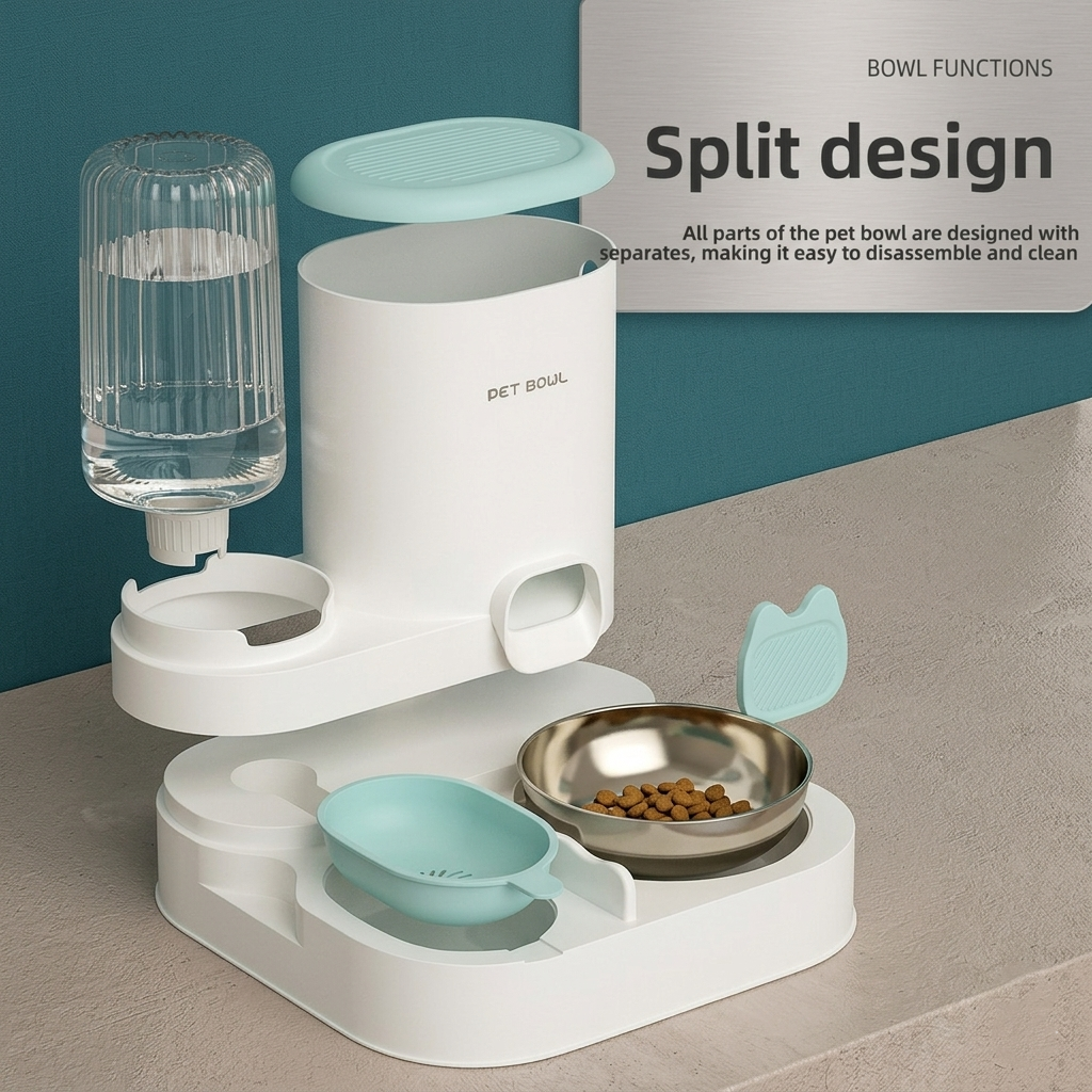 Automatic Pet Feeder with Water Dispenser