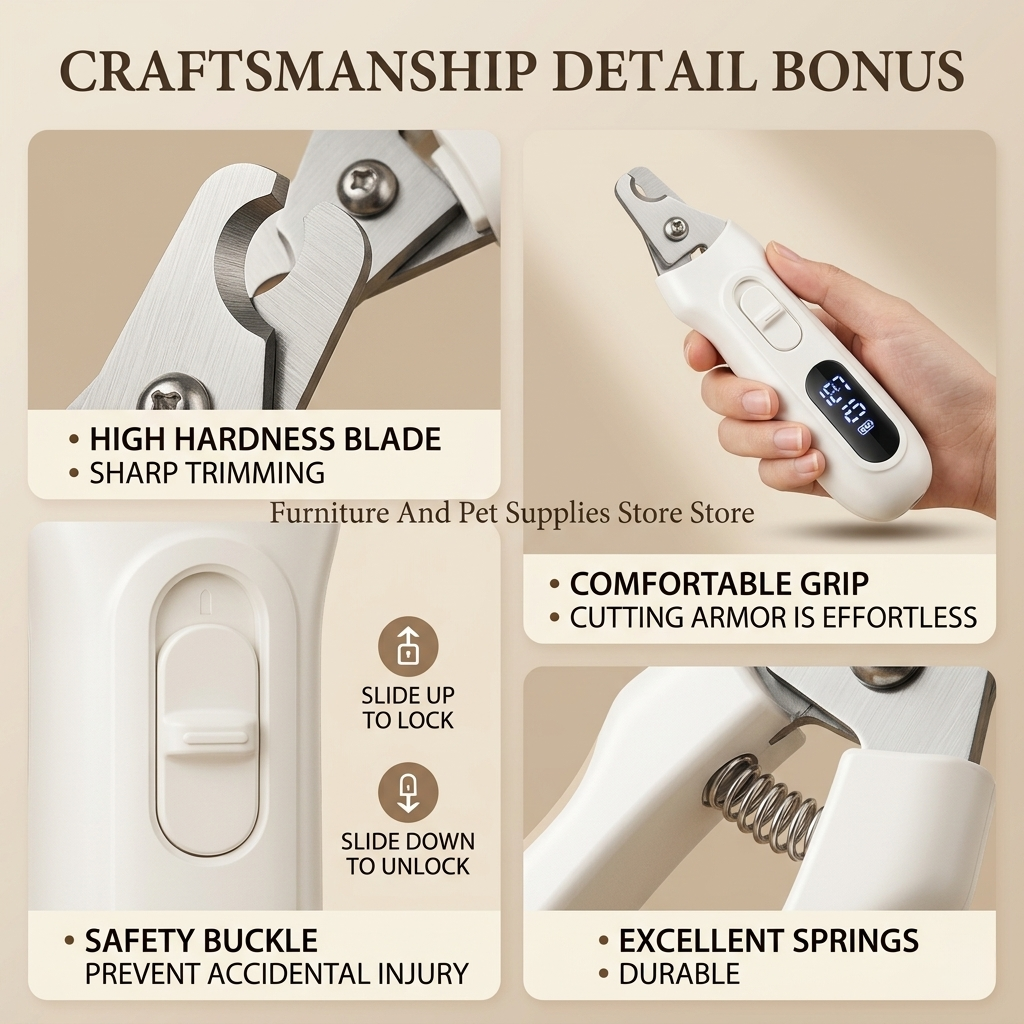 Electric Pet Nail Clipper with Nail Glainder