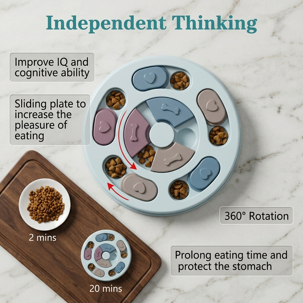 Interactive Dog Puzzle Feeder Toy