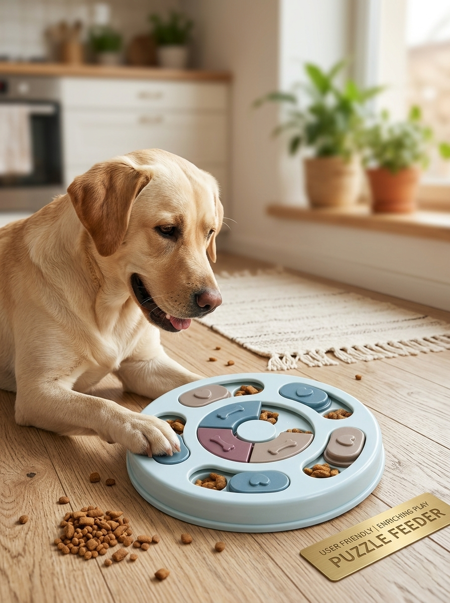Interactive Dog Puzzle Feeder Toy