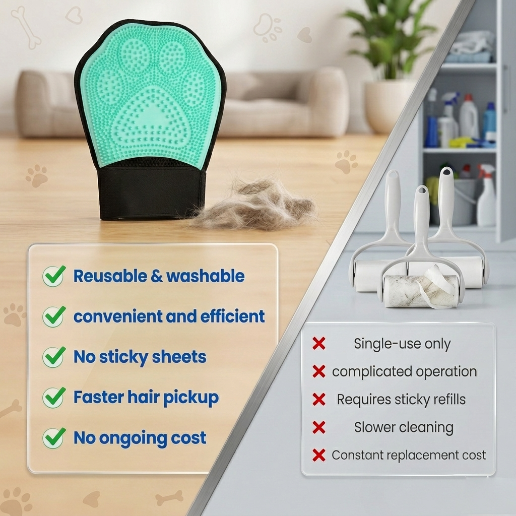 2-in-1 Pet Grooming Glove