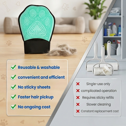 2-in-1 Pet Grooming Glove