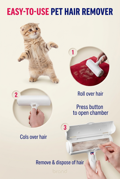 Reusable Pet Hair Remover Roller