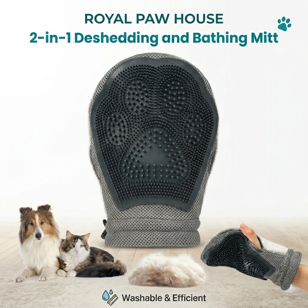 2-in-1 Pet Grooming Glove
