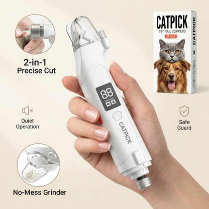 Electric Pet Nail Clipper with Nail Glainder