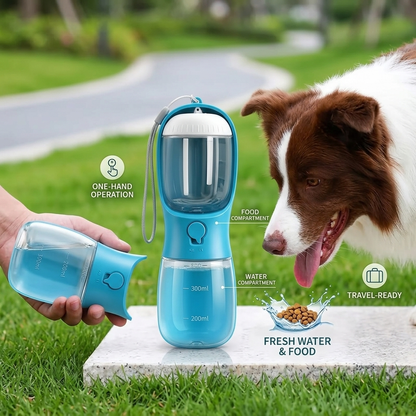Dog Water Cup Drinking Food Garbage Bag Three-in-one .