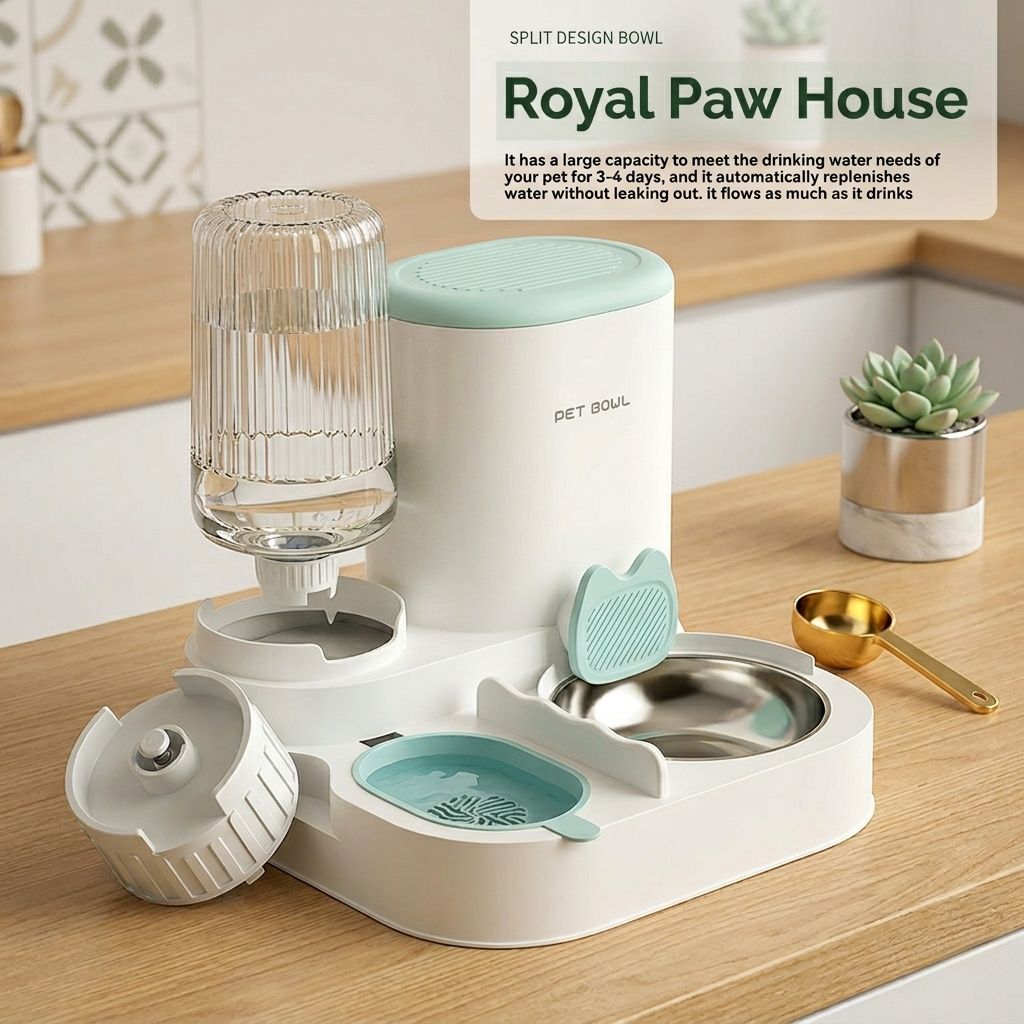 Automatic Pet Feeder with Water Dispenser