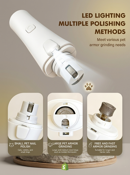 Electric Pet Nail Clipper with Nail Glainder