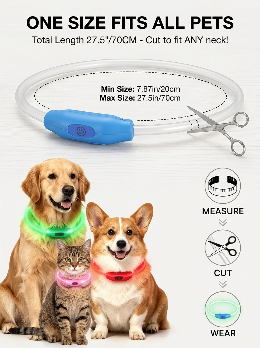 LED Dog Collar Light