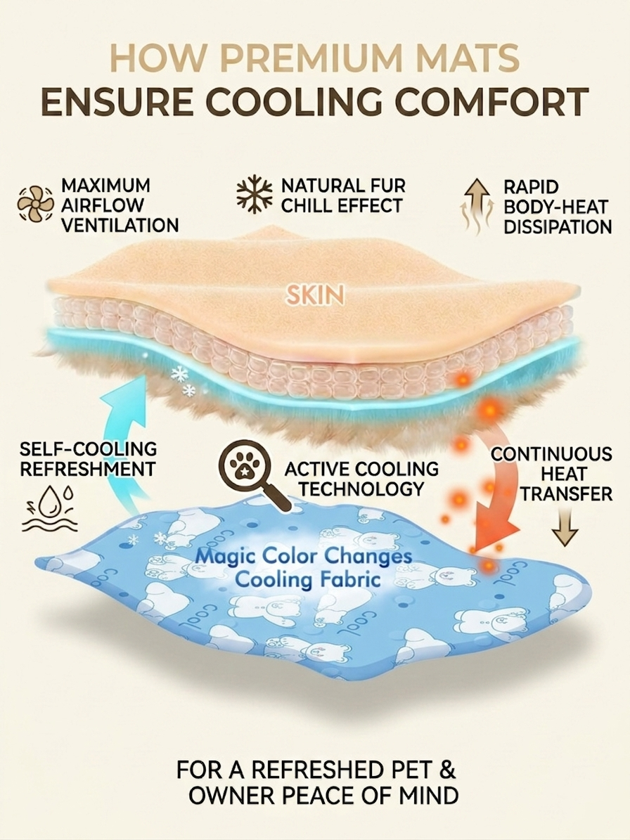 Premium Self-Cooling Pet Mat