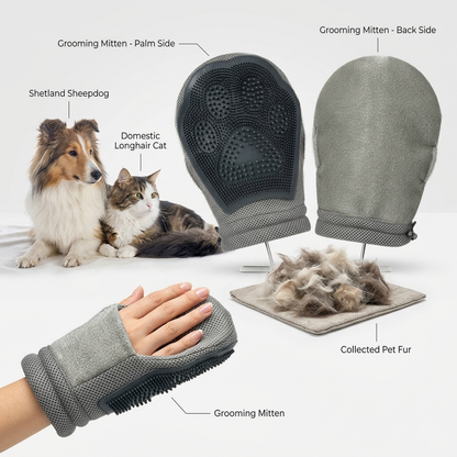 2-in-1 Pet Grooming Glove