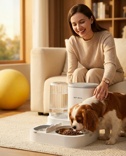 Automatic Pet Feeder with Water Dispenser