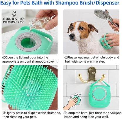 Pet Dog Shampoo Massager Brush