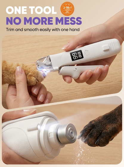 Electric Pet Nail Clipper with Nail Glainder