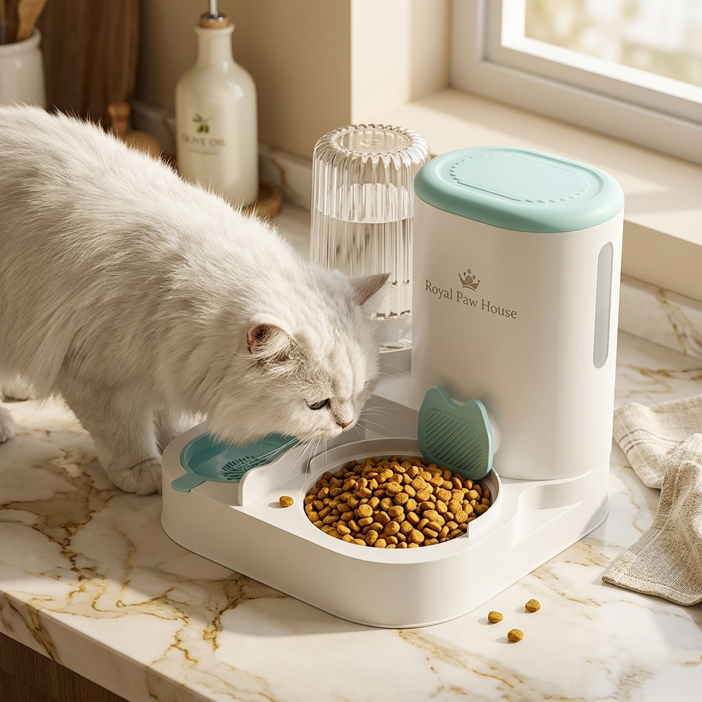 Automatic Pet Feeder with Water Dispenser