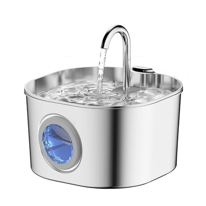 Stainless Steel Cat Water Fountain – 2.5L
