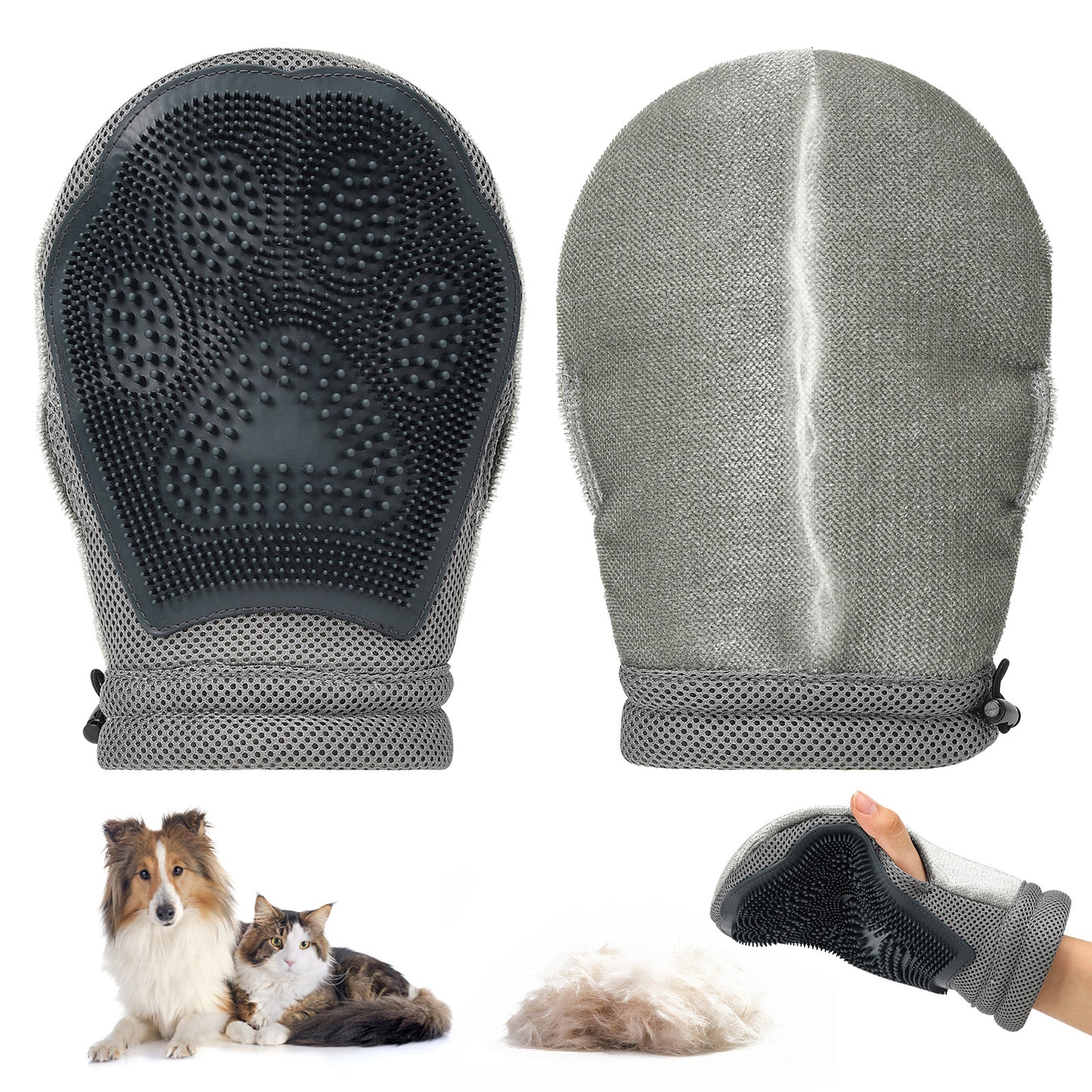 2-in-1 Pet Grooming Glove