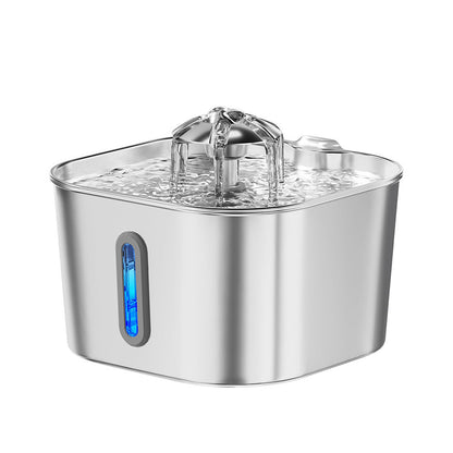 Stainless Steel Cat Water Fountain – 2.5L