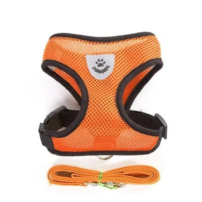 Pet Harness with Lead Leash Adjustable Vest