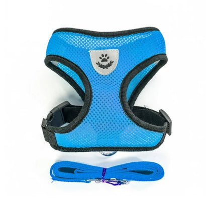 Pet Harness with Lead Leash Adjustable Vest