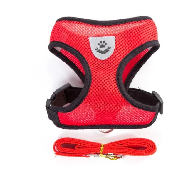 Pet Harness with Lead Leash Adjustable Vest