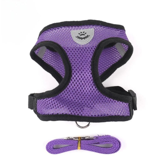 Pet Harness with Lead Leash Adjustable Vest