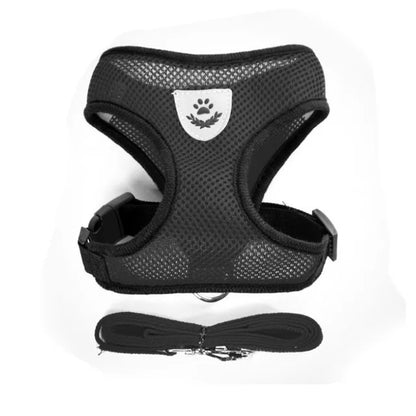 Pet Harness with Lead Leash Adjustable Vest