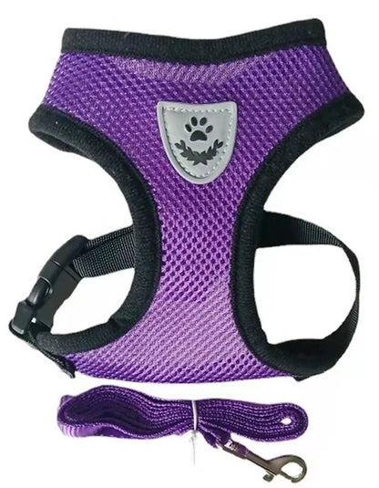 Pet Harness with Lead Leash Adjustable Vest