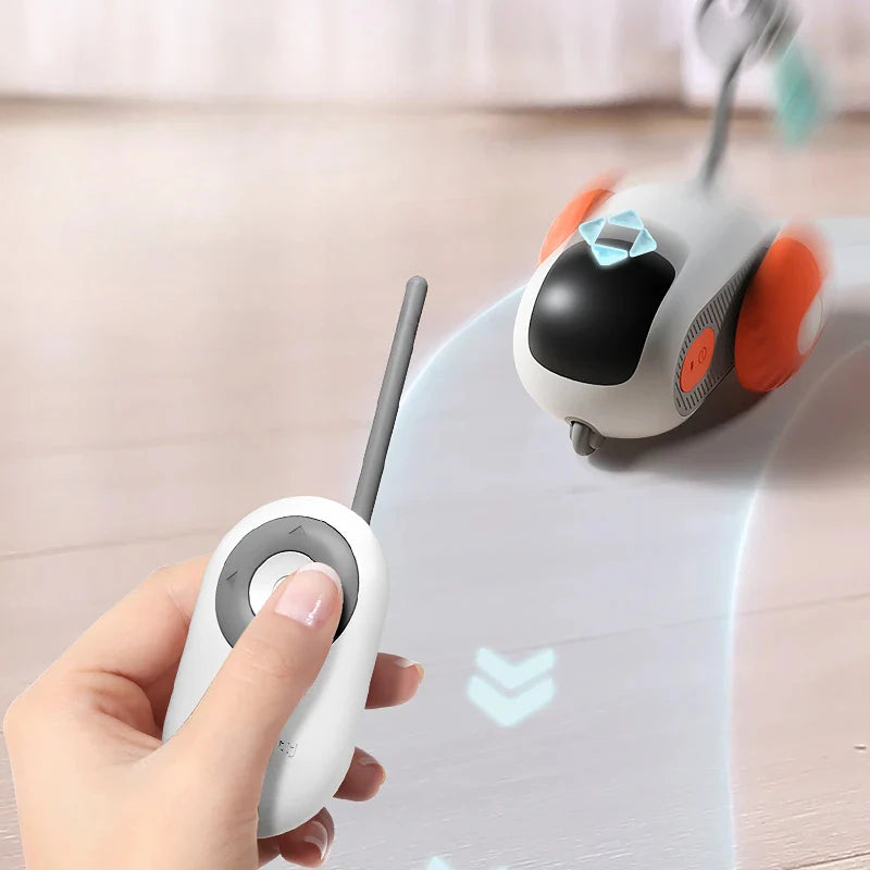 Remote Control Interactive Cat Car Toy USB Charging Chasing Automatic.