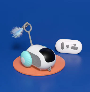 Remote Control Interactive Cat Car Toy USB Charging Chasing Automatic.